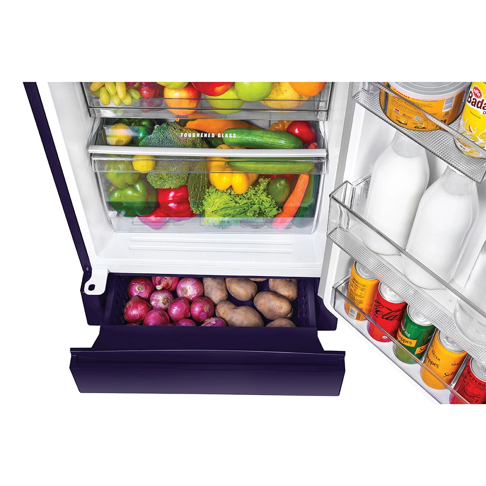 Haier 190L 5 Star Direct Cool Single Door Refrigerator with Toughened Glass Shelf - HRD-2105PMR-P